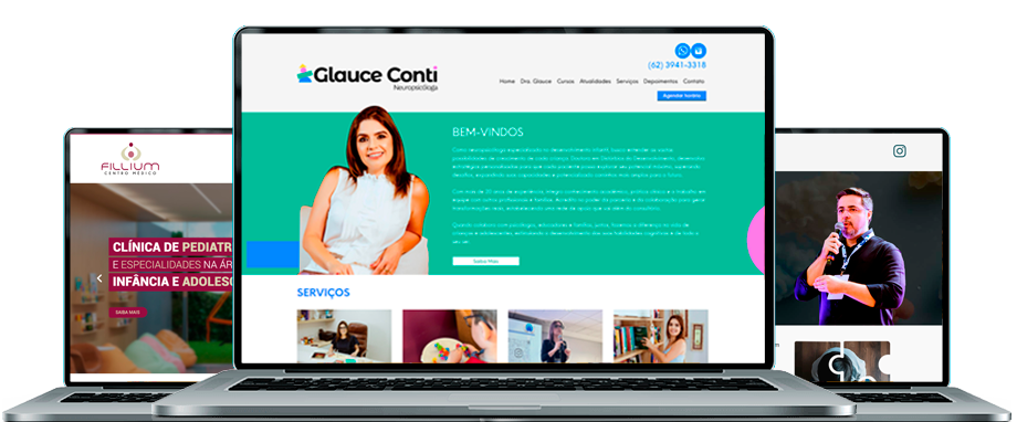 Modelos de sites para clínicas e consultórios